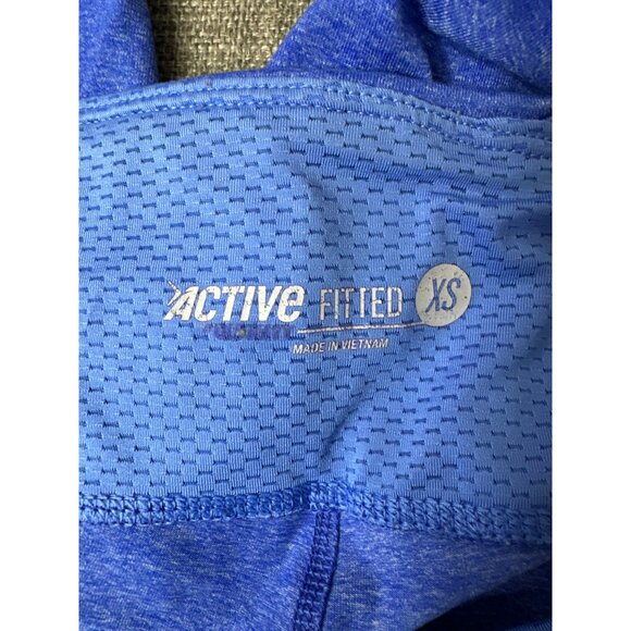 Lot of 2 Active Fitted Womens Blue Capri Leggings & Gray Ankle Length Size XS - Picture 4 of 10